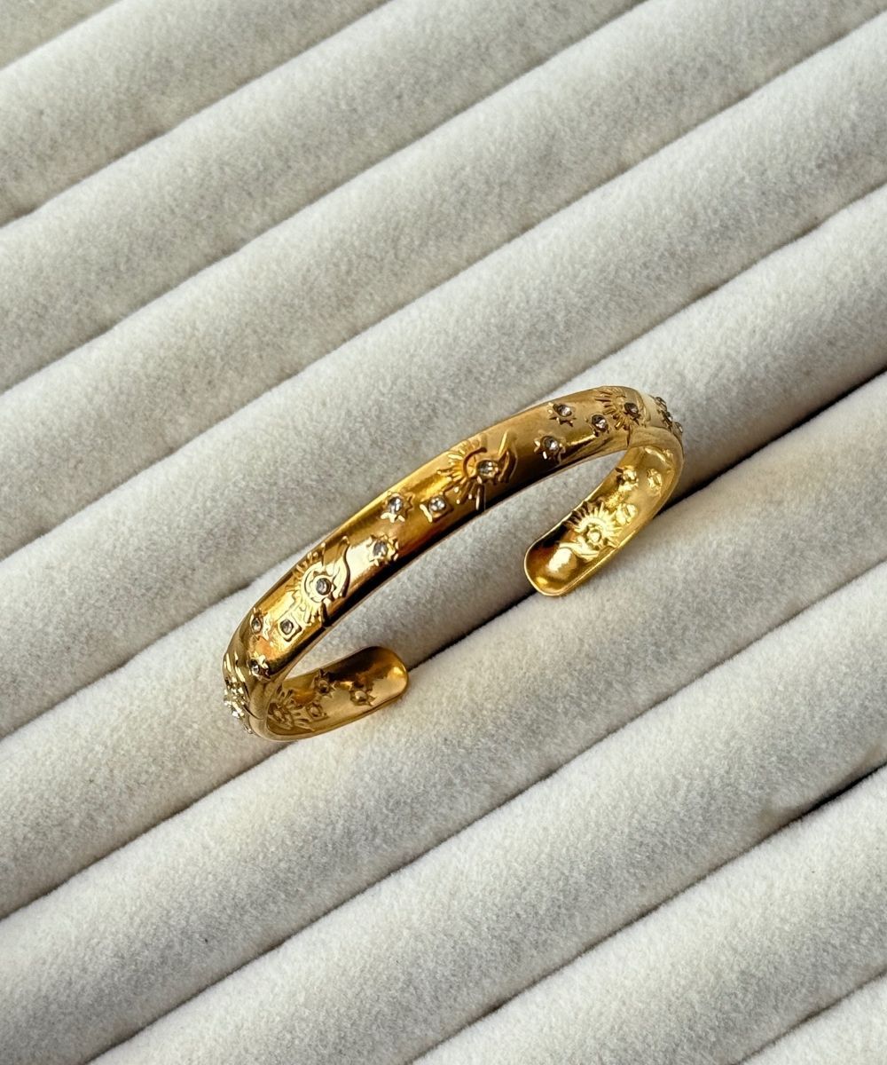 Çelik Taşlı Parlayan Yıldız Kelepçe