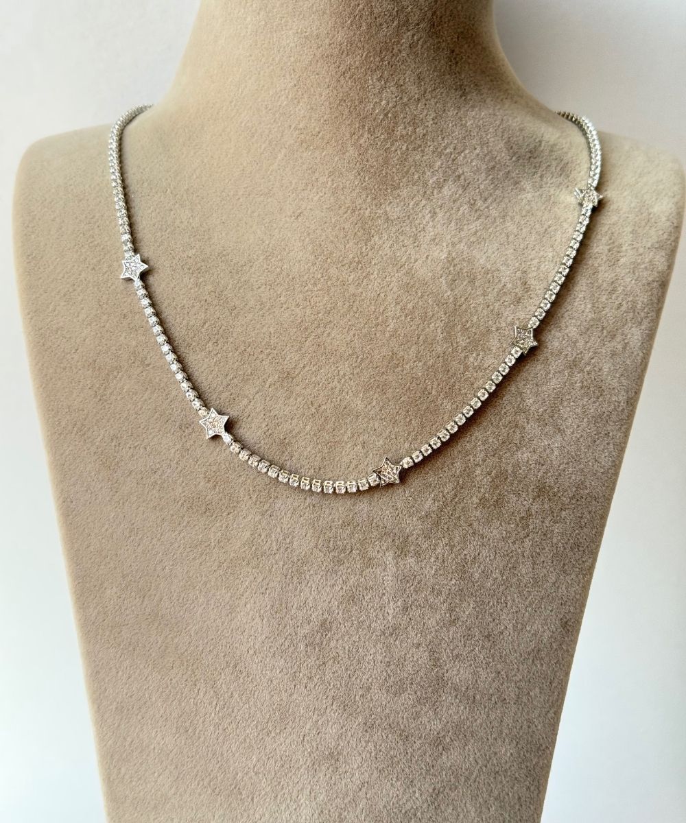 Çelik İnce Suyolu Yıldız Kolye