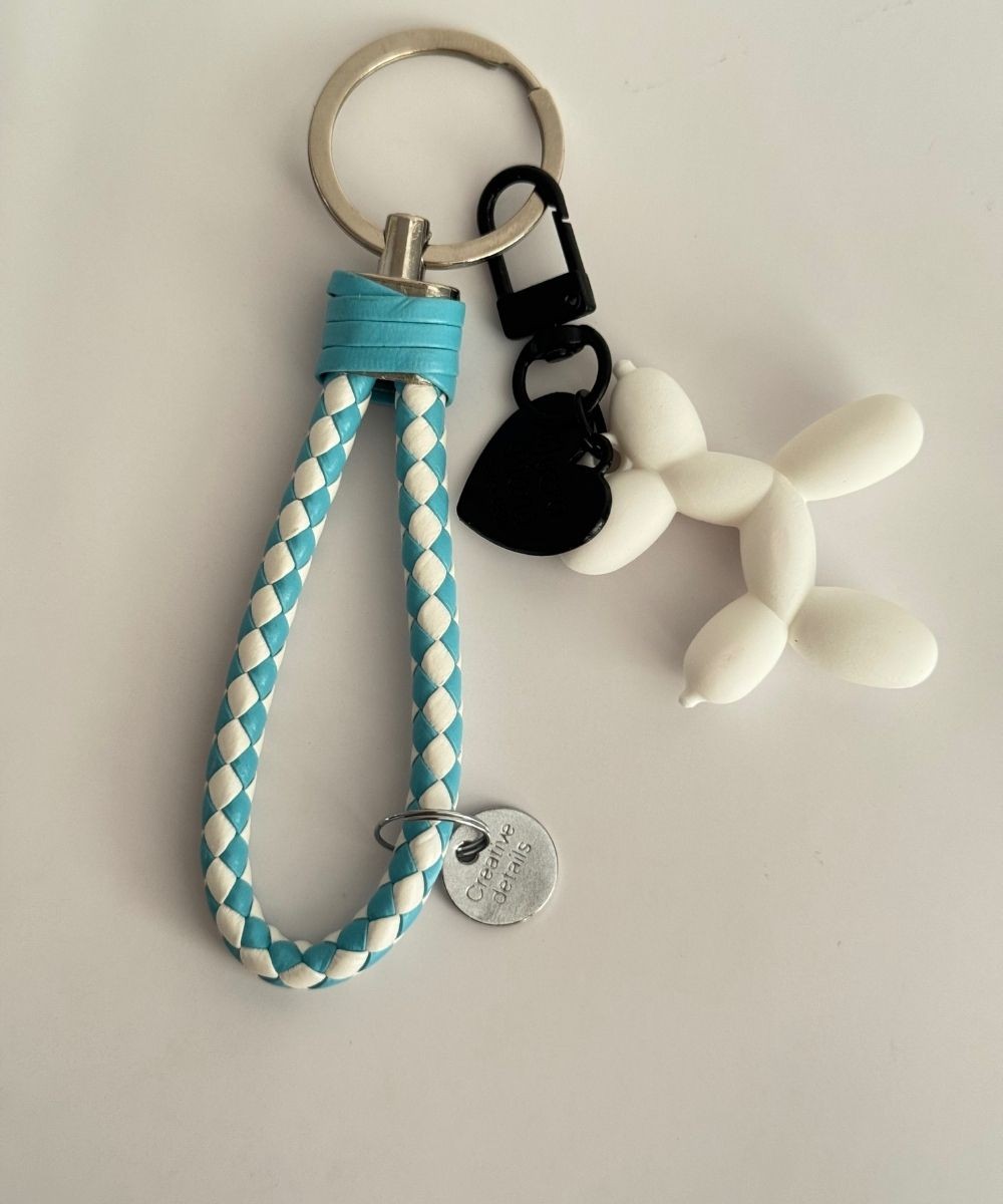 Aksesuar Beyaz Köpek Anahtarlık