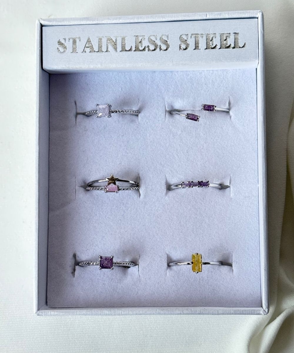 Pirinç 6'Lı  Ayarlamalı Yüzük