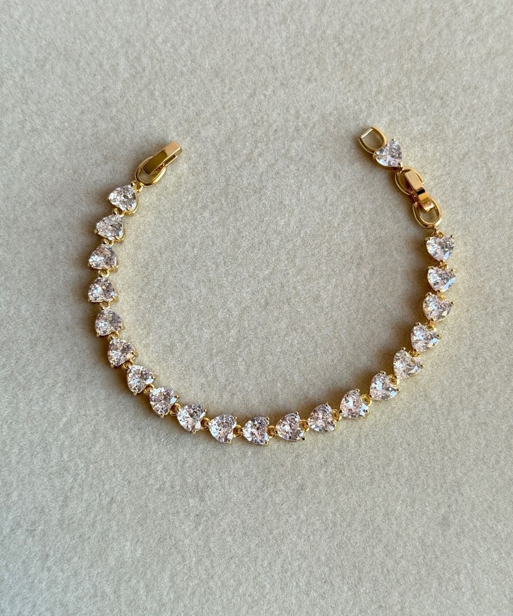 Ysx Kalp Taşlı  Bileklik