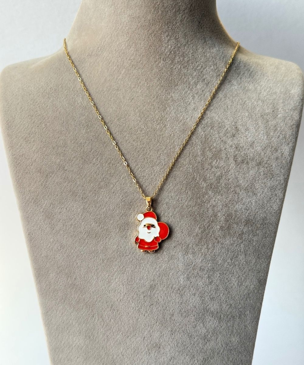 Çelik Noel Baba Kolye