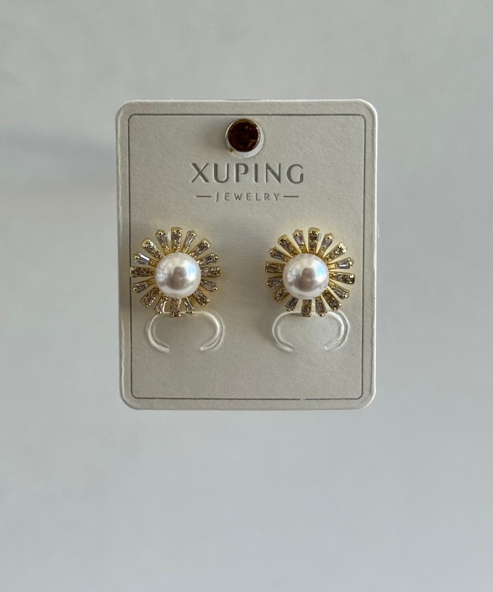 Xuping İnci Papatya Küpe