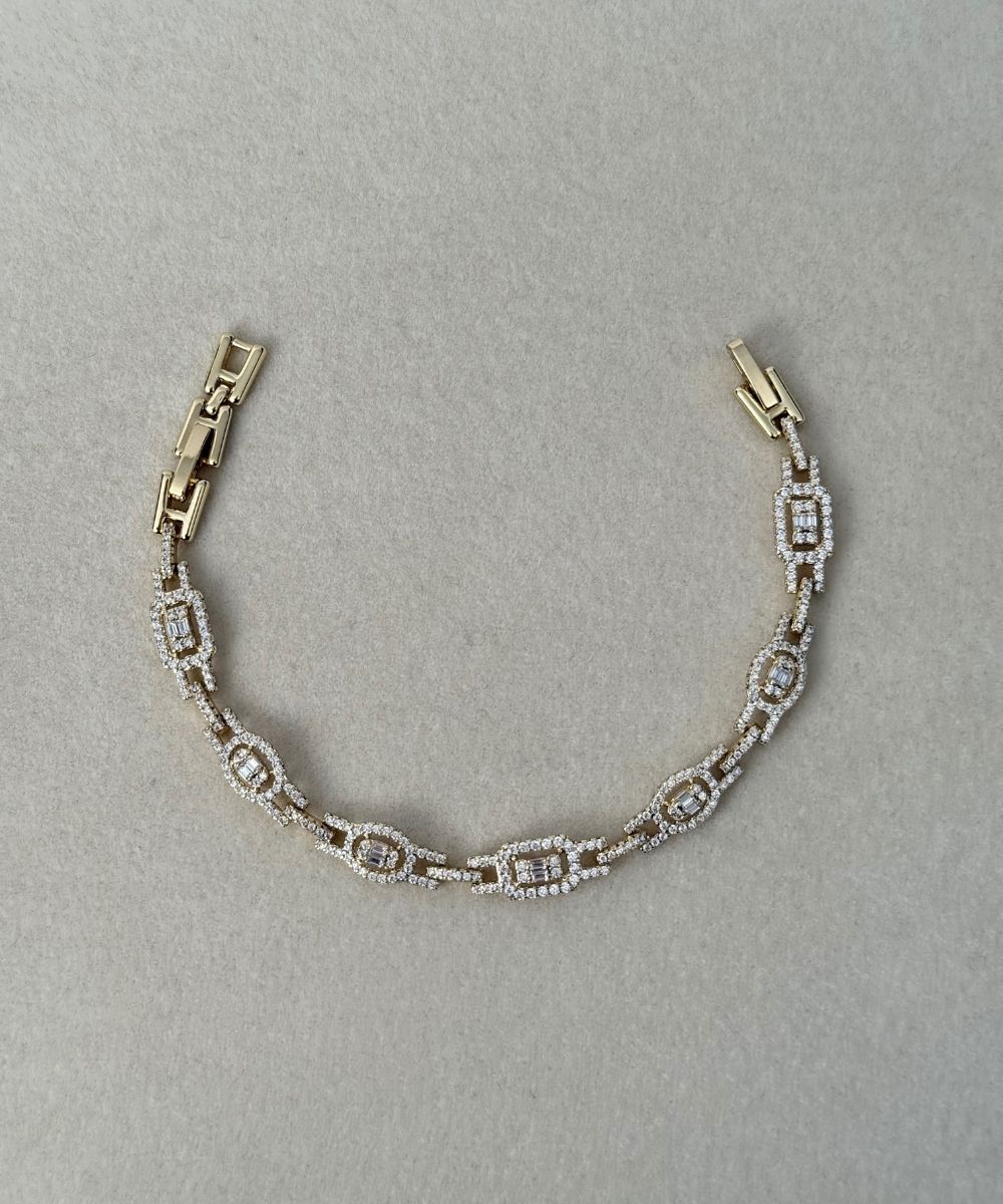 Xuping Taşlı Minimal Baget Bileklik