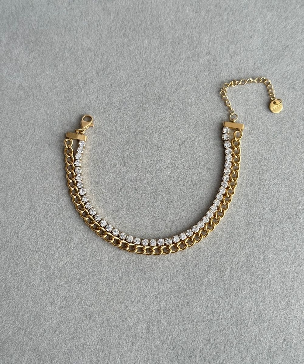 Çelik 2'Li Suyolu Zincir Bileklik