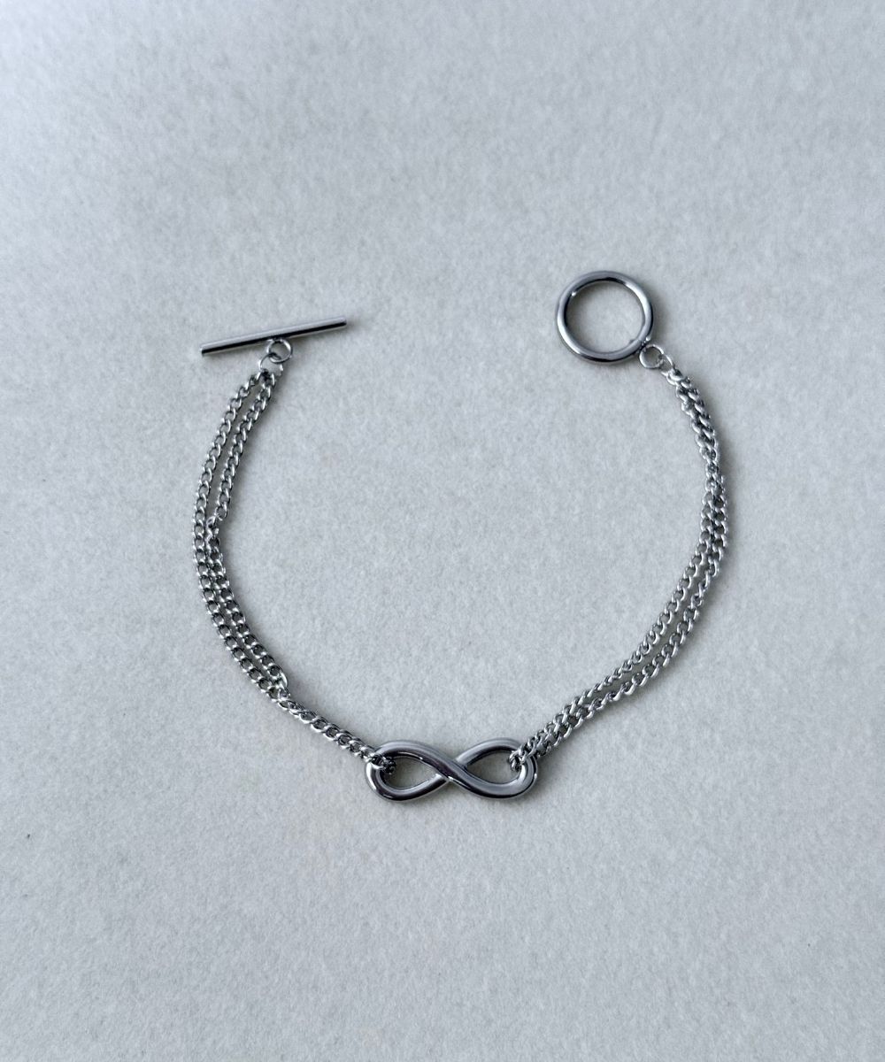 Çelik Sonsuzluk Silver Bileklik