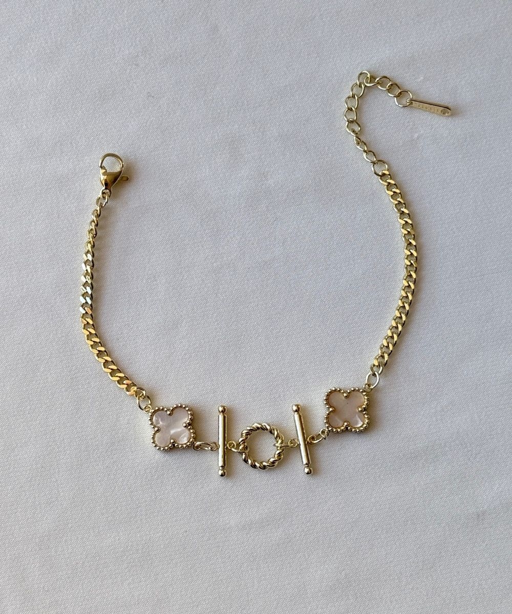 Çelik Yonca Halka Bileklik