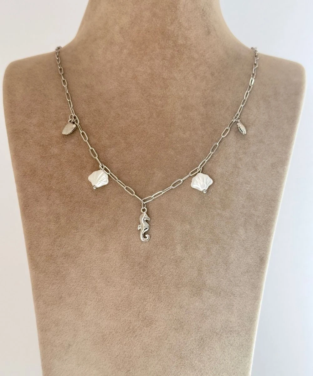 Çelik  Deniz Atlı Silver Kolye