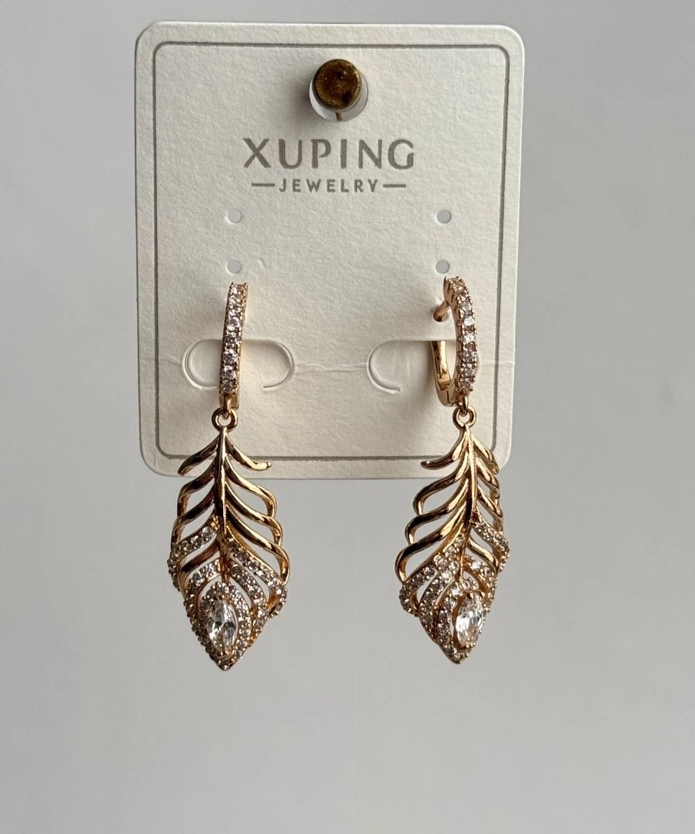 Xuping Düşen Yaprak Küpe