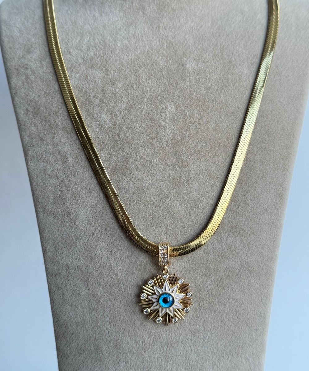 Çelik  Kalın İtalyan Yeni Charm Model 60Cm Kolye