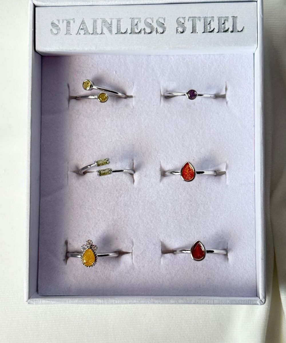 Pirinç 6'Lı  Ayarlamalı Yüzük