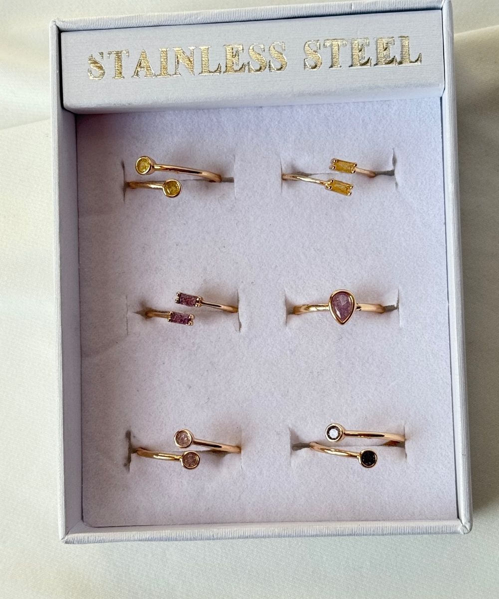 Pirinç 6'Lı  Ayarlamalı Yüzük