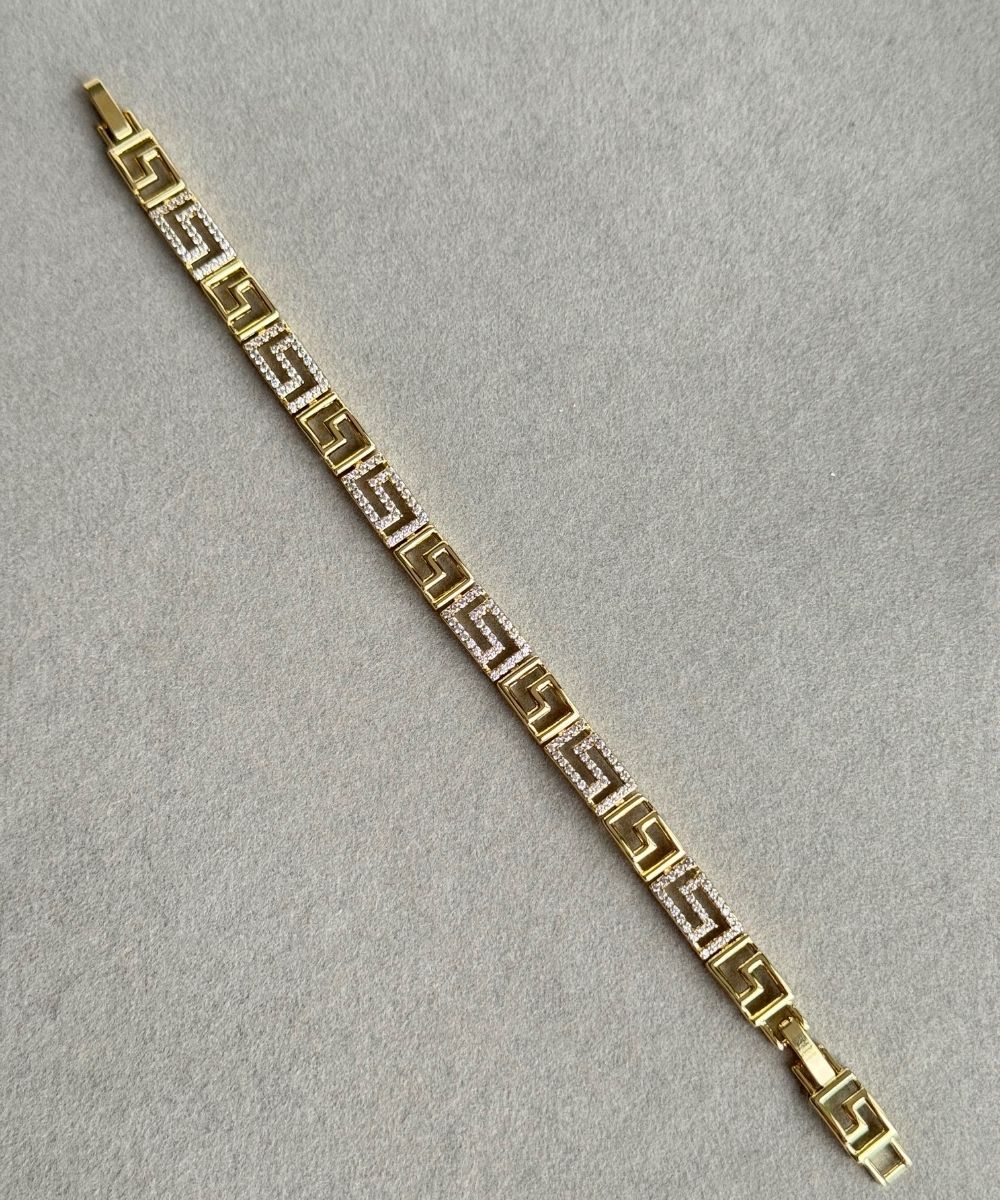 Xuping Labirent Gold Bileklik