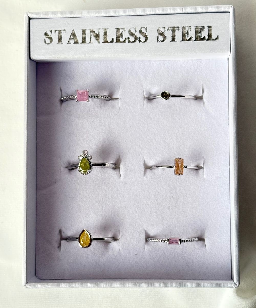 Pirinç 6'Lı  Ayarlamalı Yüzük