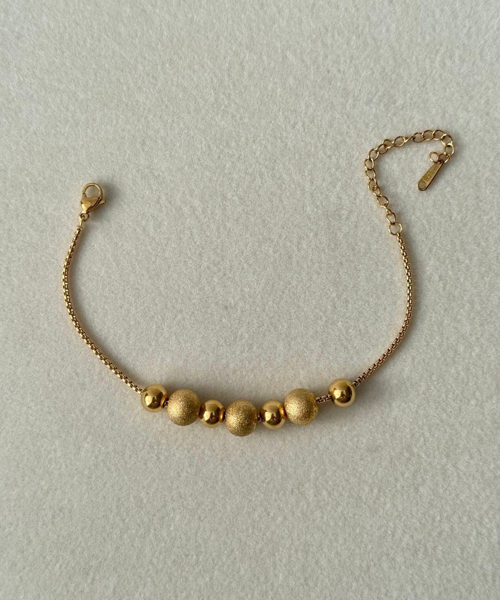 Çelik Sarı Toplu Bileklik