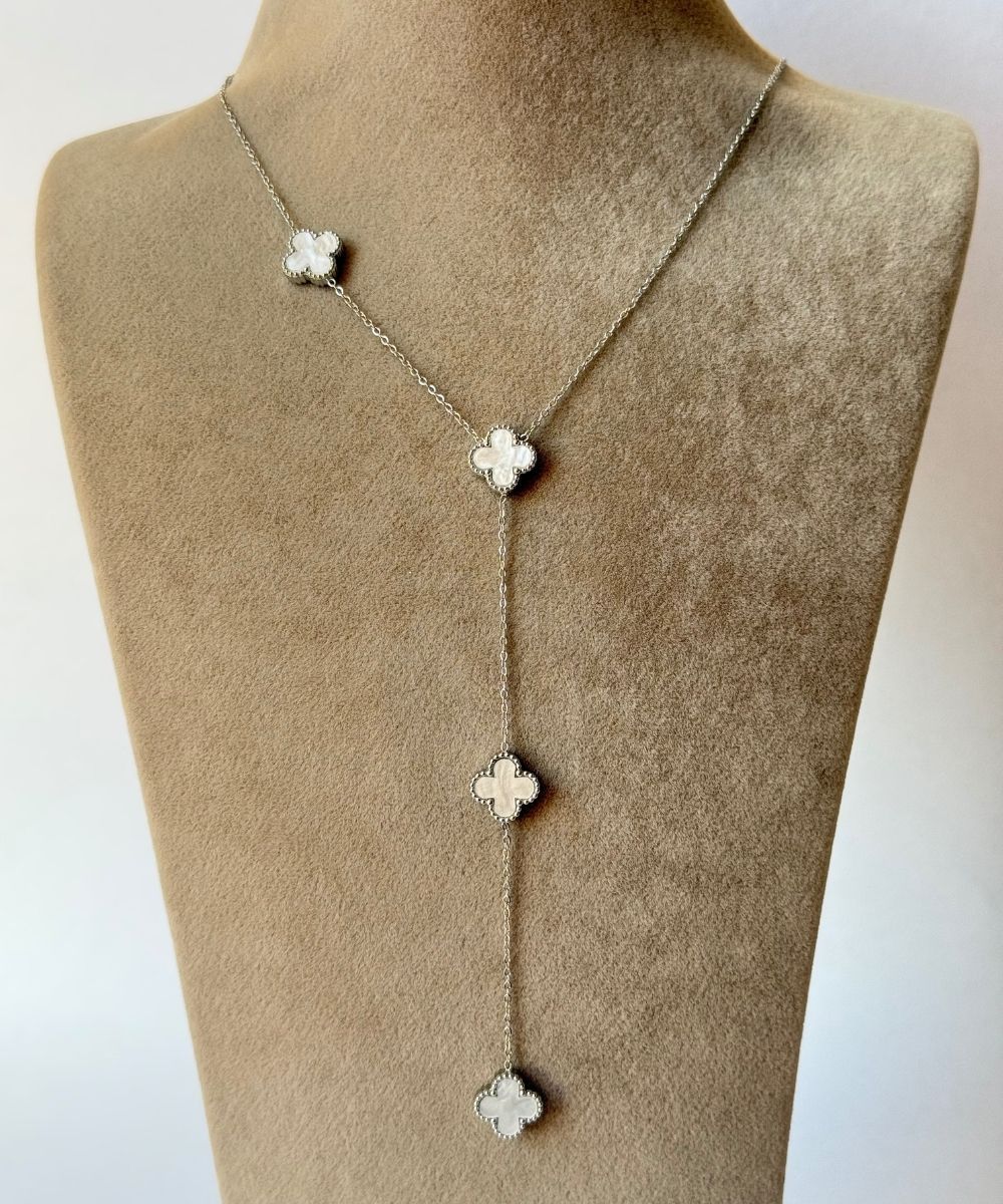 Çelik Sedef Yonca Y Silver Kolye