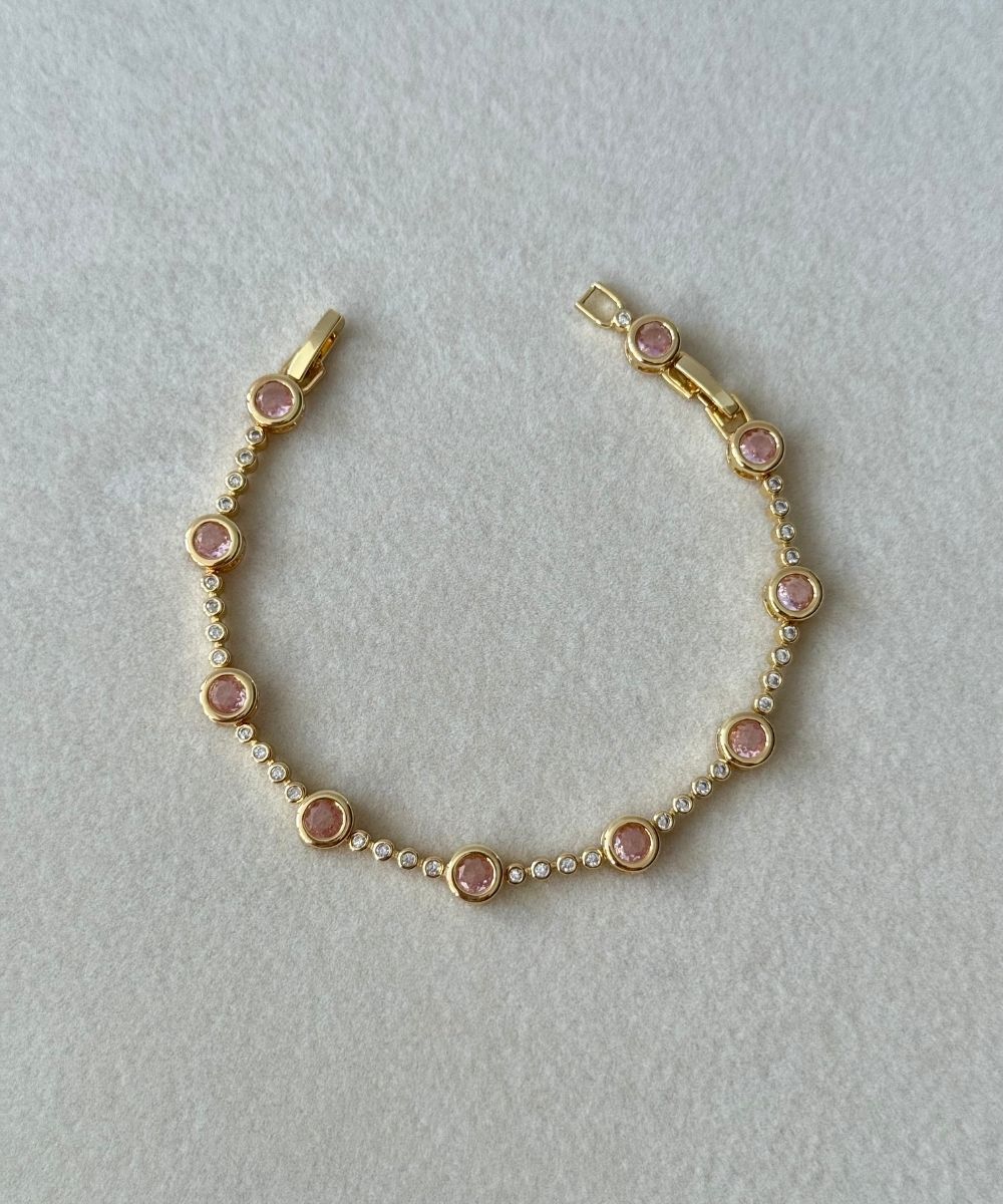 Ysx Pembe Yuvarlak Bileklik