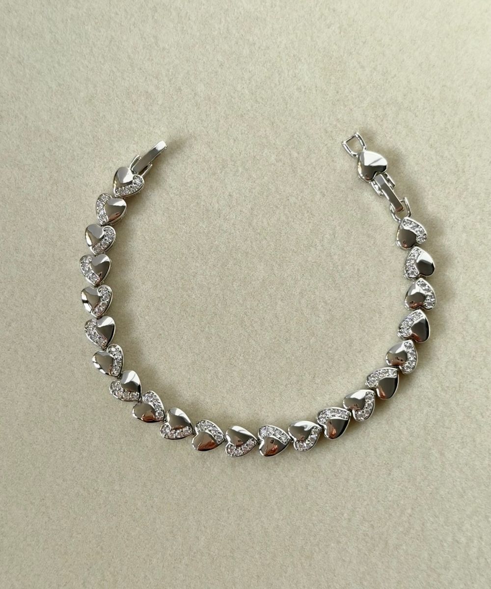 Xuping Kalp Silver Bileklik