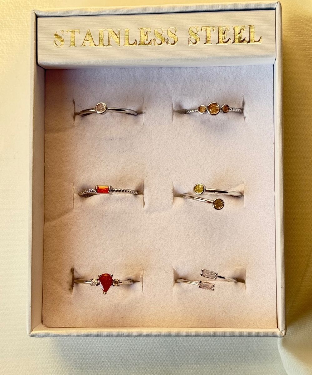 Pirinç 6'Lı  Ayarlamalı Yüzük