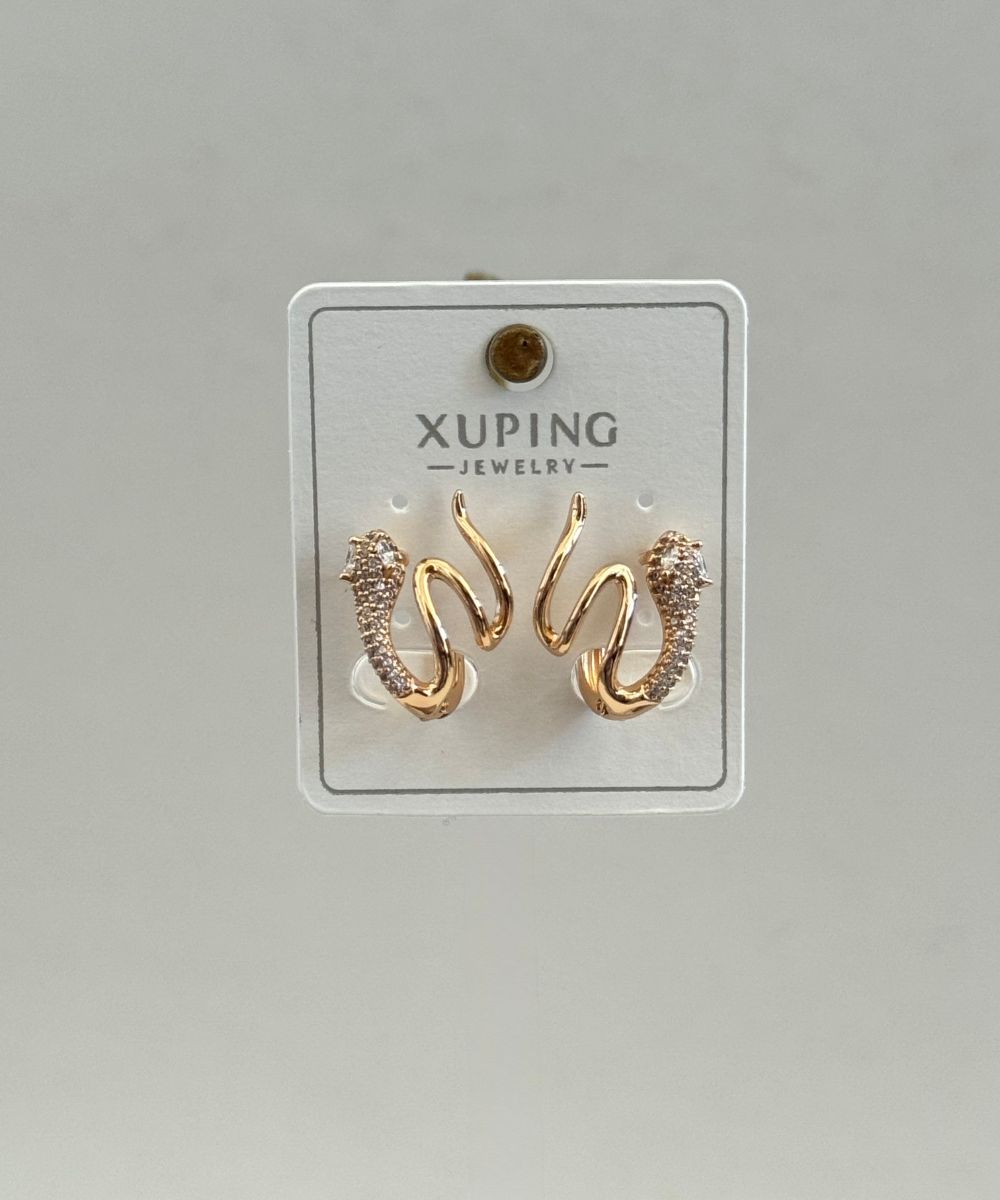 Xuping Yılan Taşlı Küpe