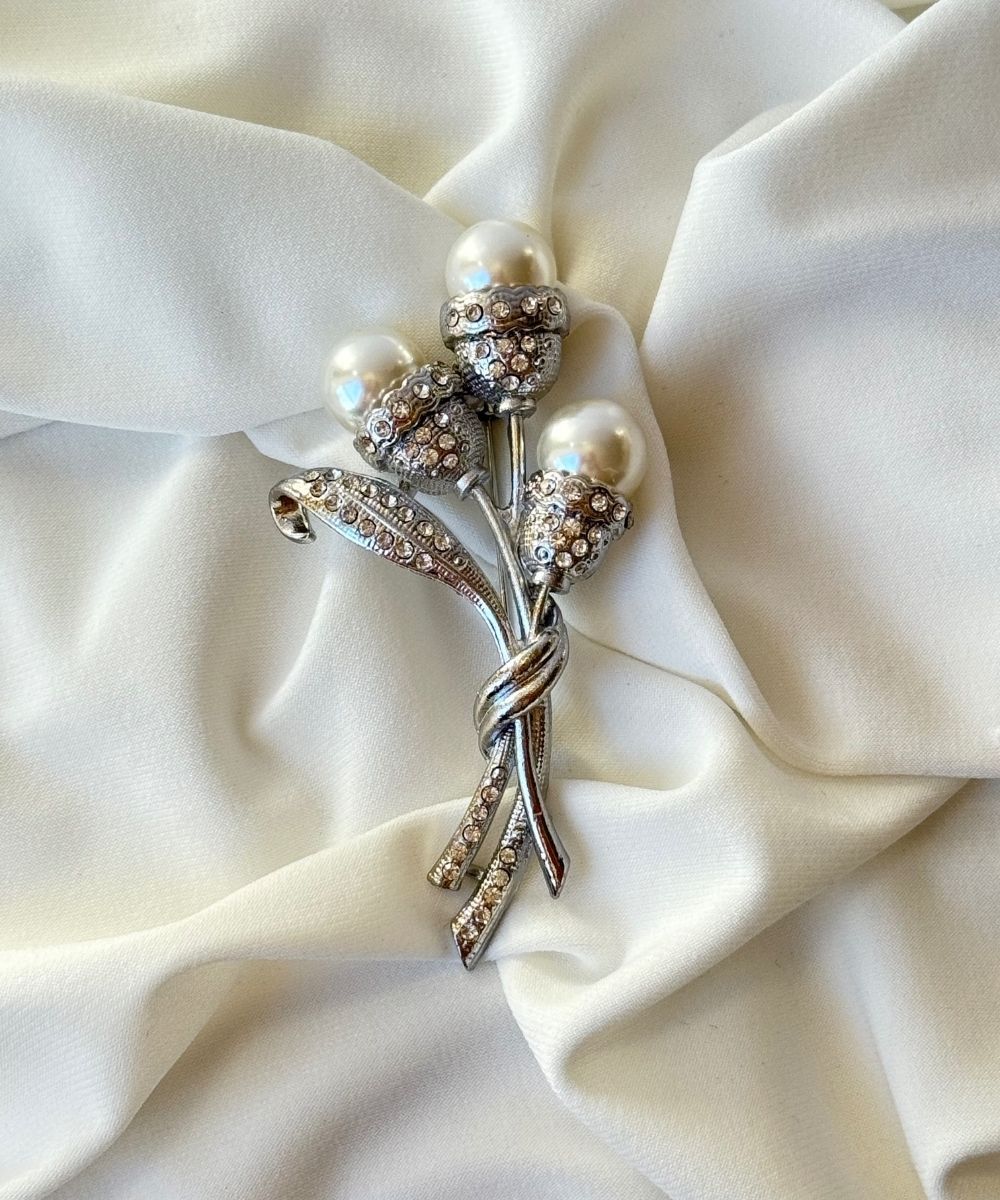 Vıp İnci Demet Broş