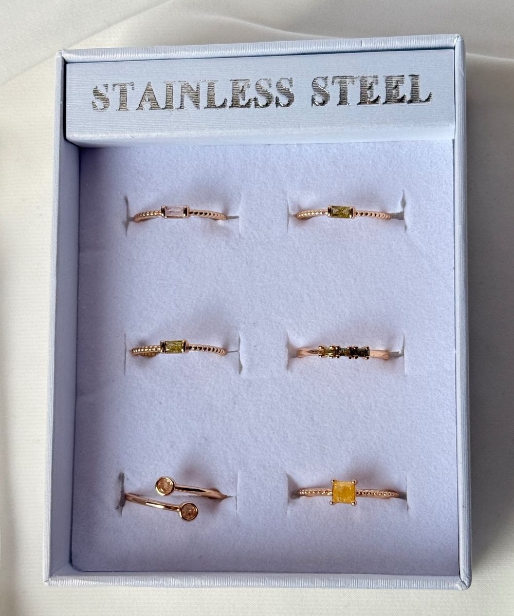 Pirinç 6'Lı  Ayarlamalı Yüzük