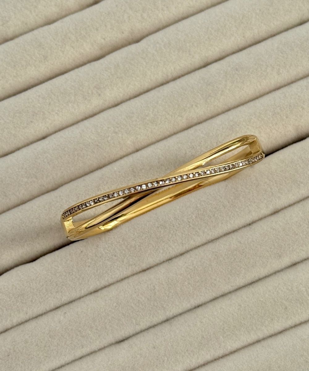 Çelik Taşlı Sarmal X Gold Kelepçe