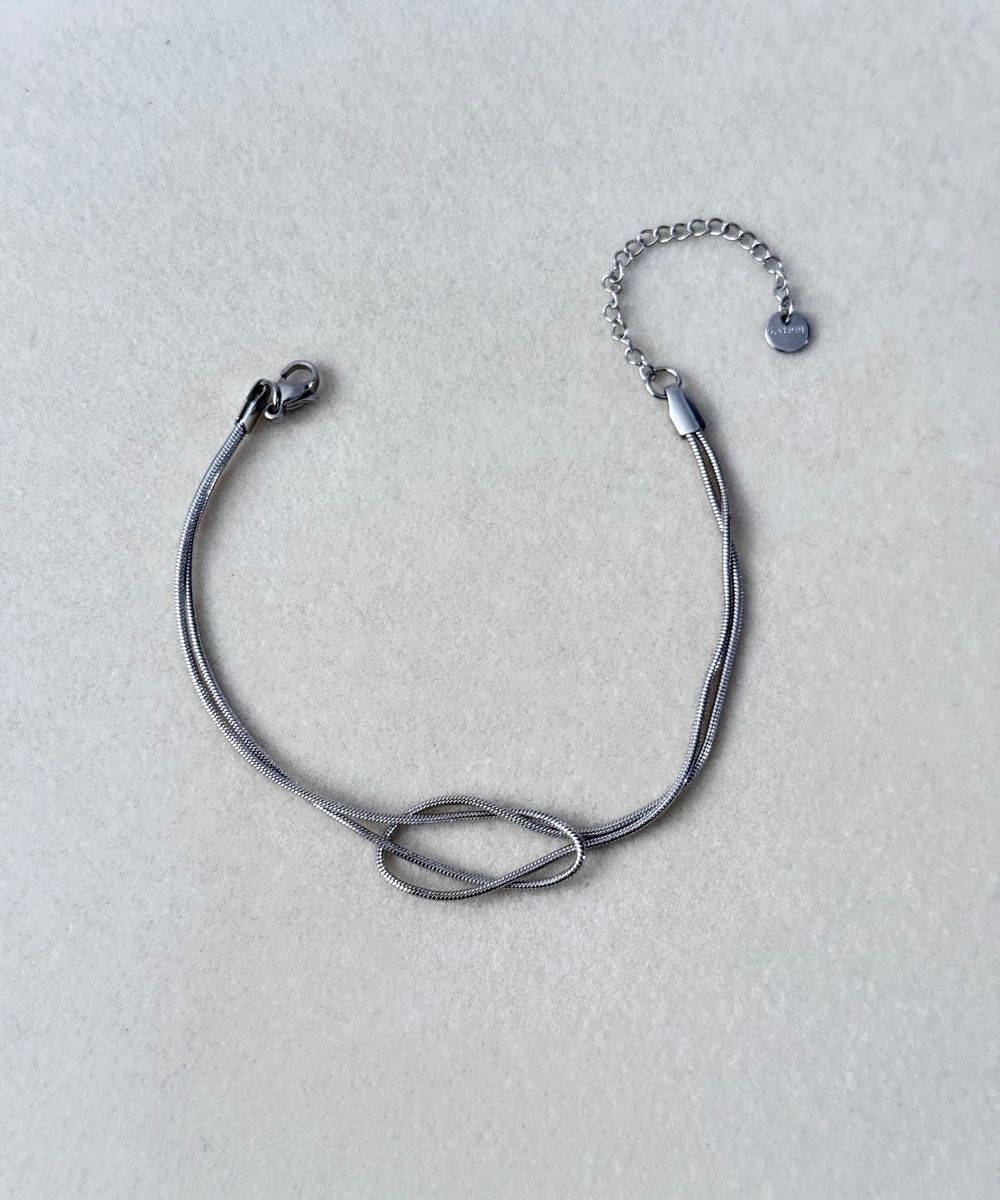 Çelik Düğüm Silver Bileklik