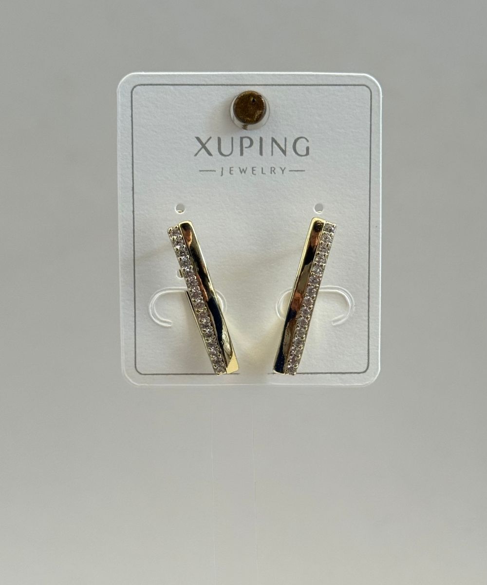 Xuping Katana Taşlı  Küpe