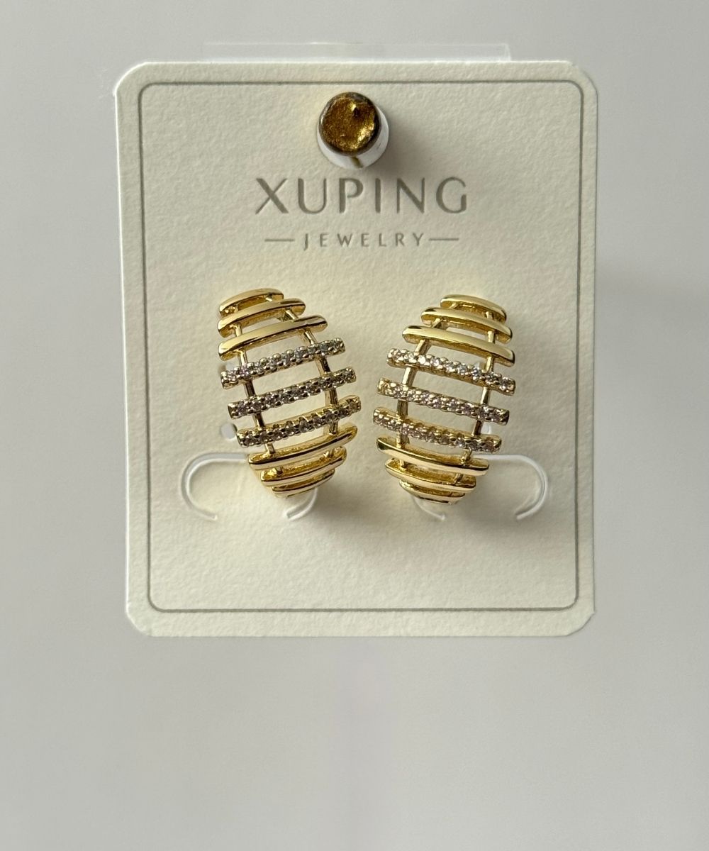Xuping Taşlı Merdiven  Küpe
