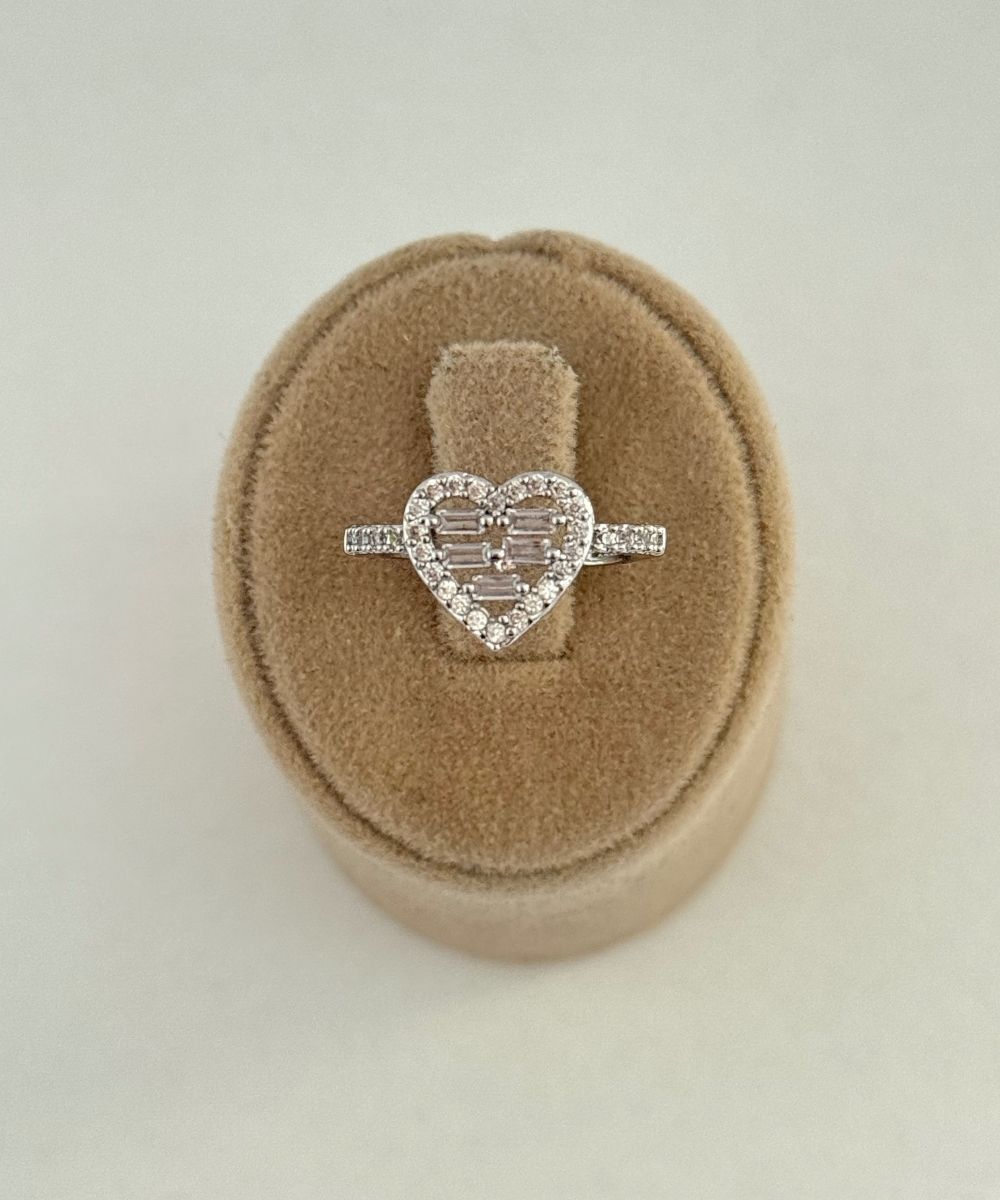 Vıp Kalp Ayarlamalı Yüzük