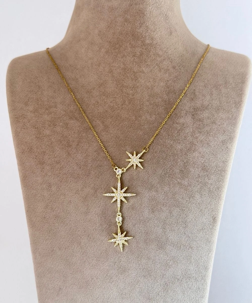 Çelik  Kuzey Yıldızı Y Kolye