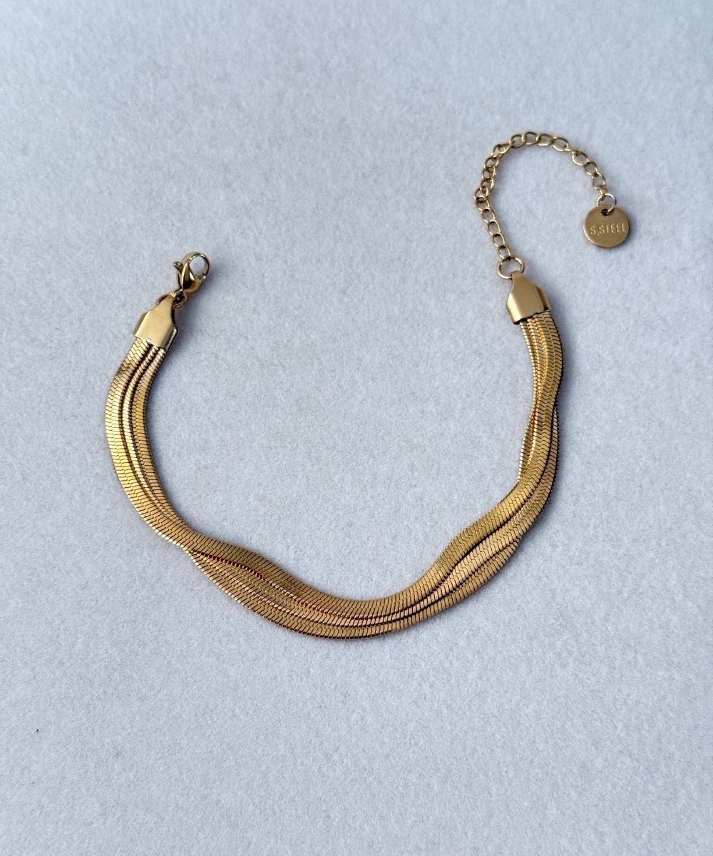 Çelik 3'Lü İtalyan Zincirli Bileklik