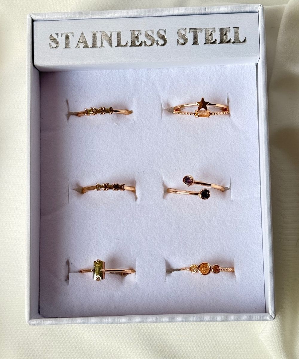 Pirinç 6'Lı  Ayarlamalı Yüzük