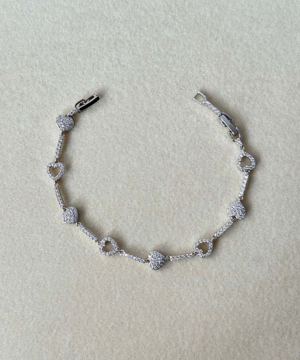 Xuping Kalp Silver Bileklik
