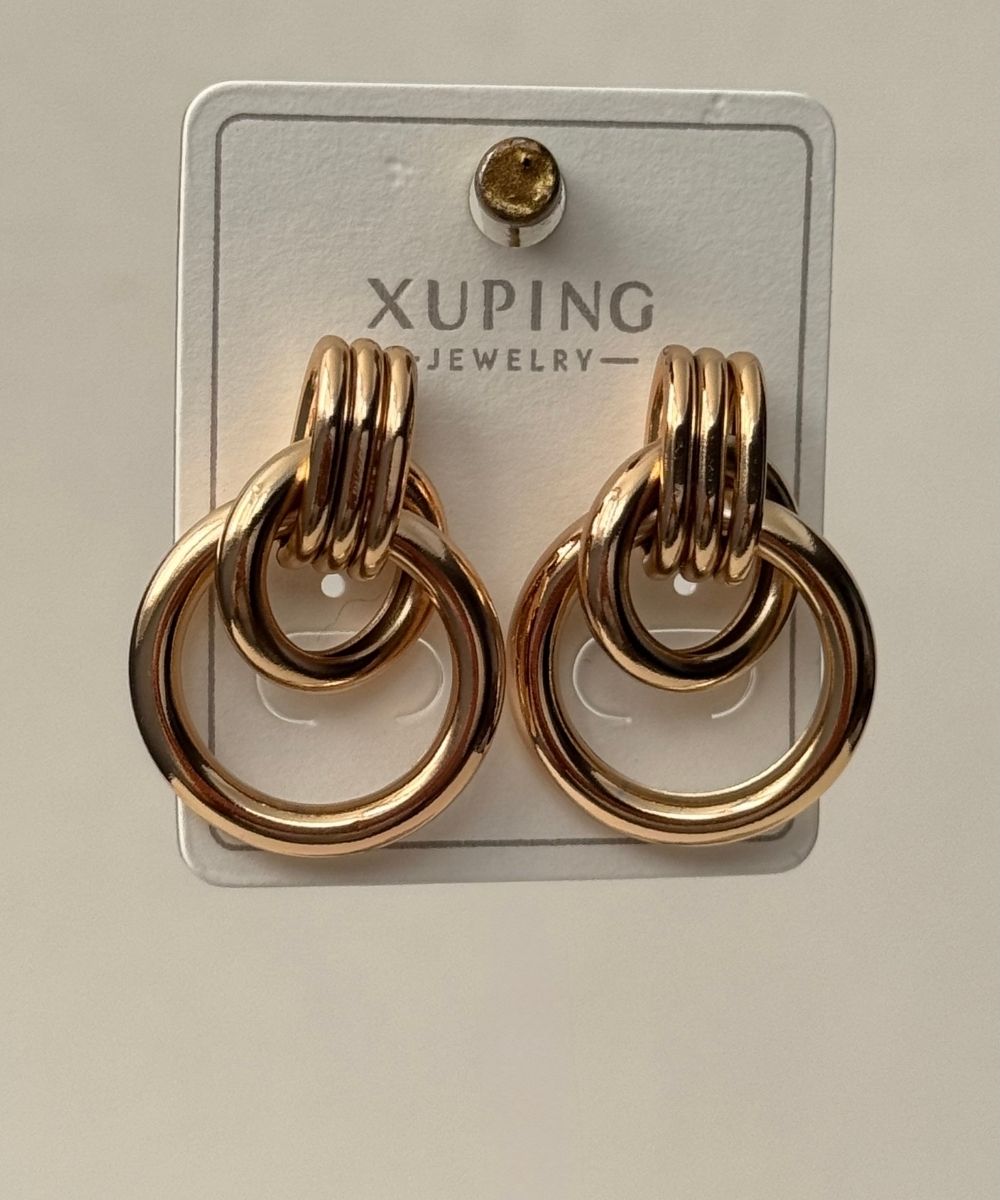 Xuping İç İçe Geçme Halka Küpe