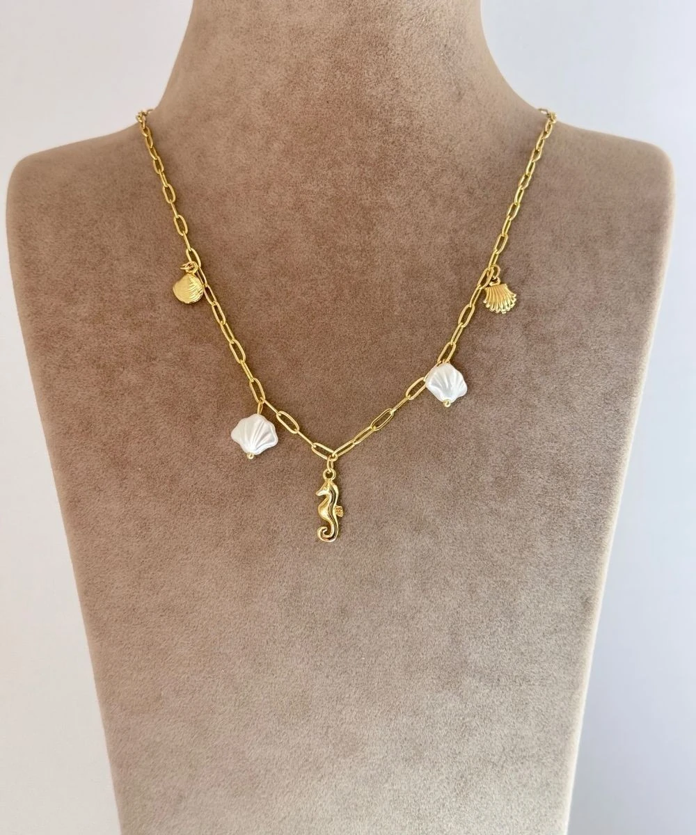 Çelik  Deniz Atı Kolye