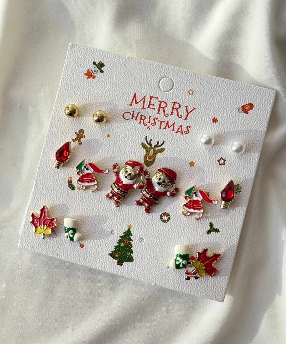 Bijuteri 14'Lü Noel Küpe