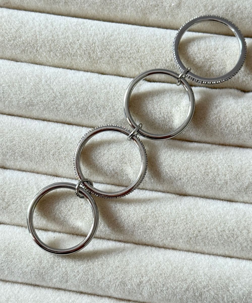 Xuping 4'Lü Taşlı  Numaralı Yüzük