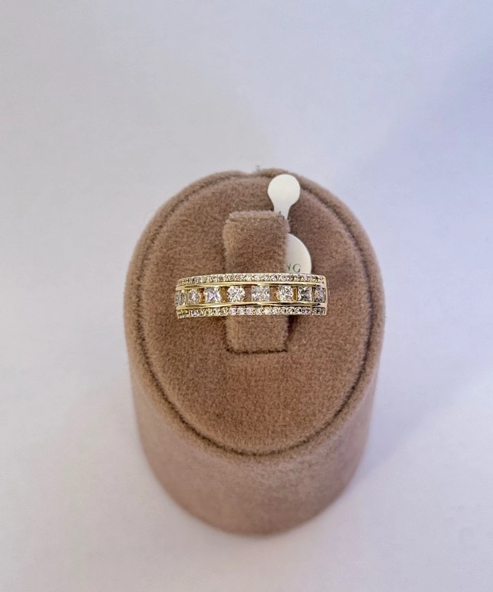 Xuping 2'Li Şerit Taşlı Numaralı Yüzük