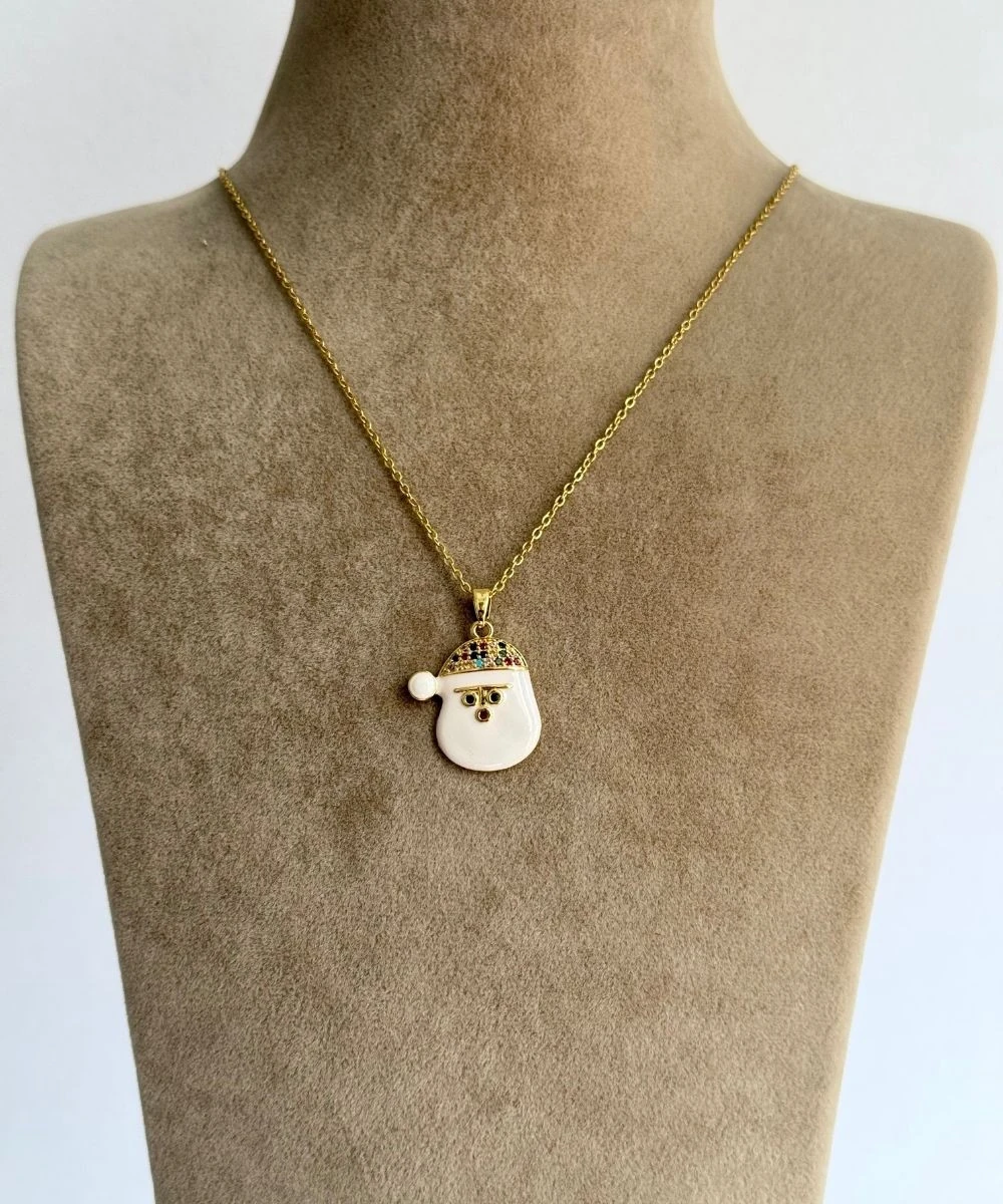 Çelik  Noel Baba Kolye