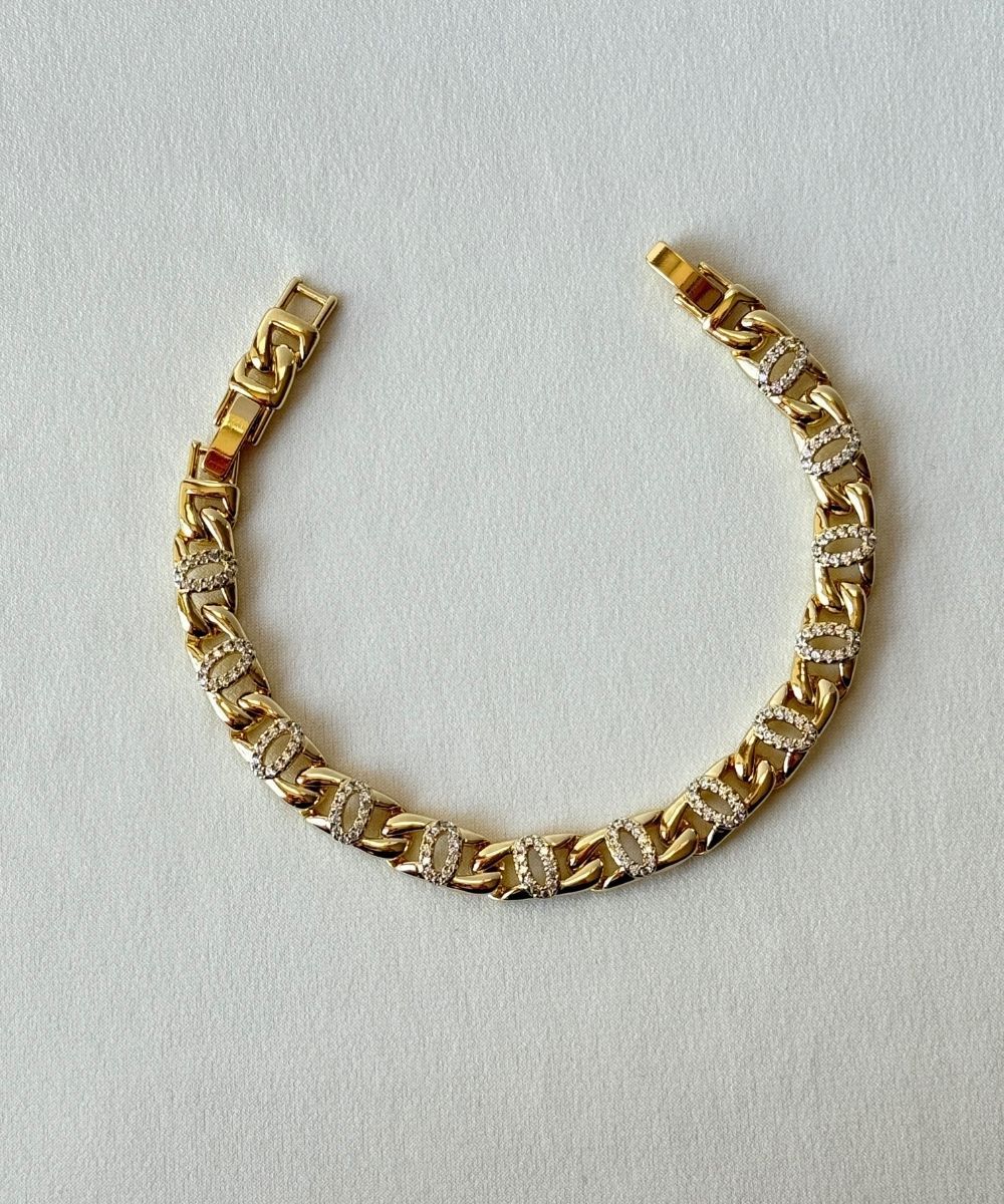 Xuping Oval Taşlı Zincir Bileklik