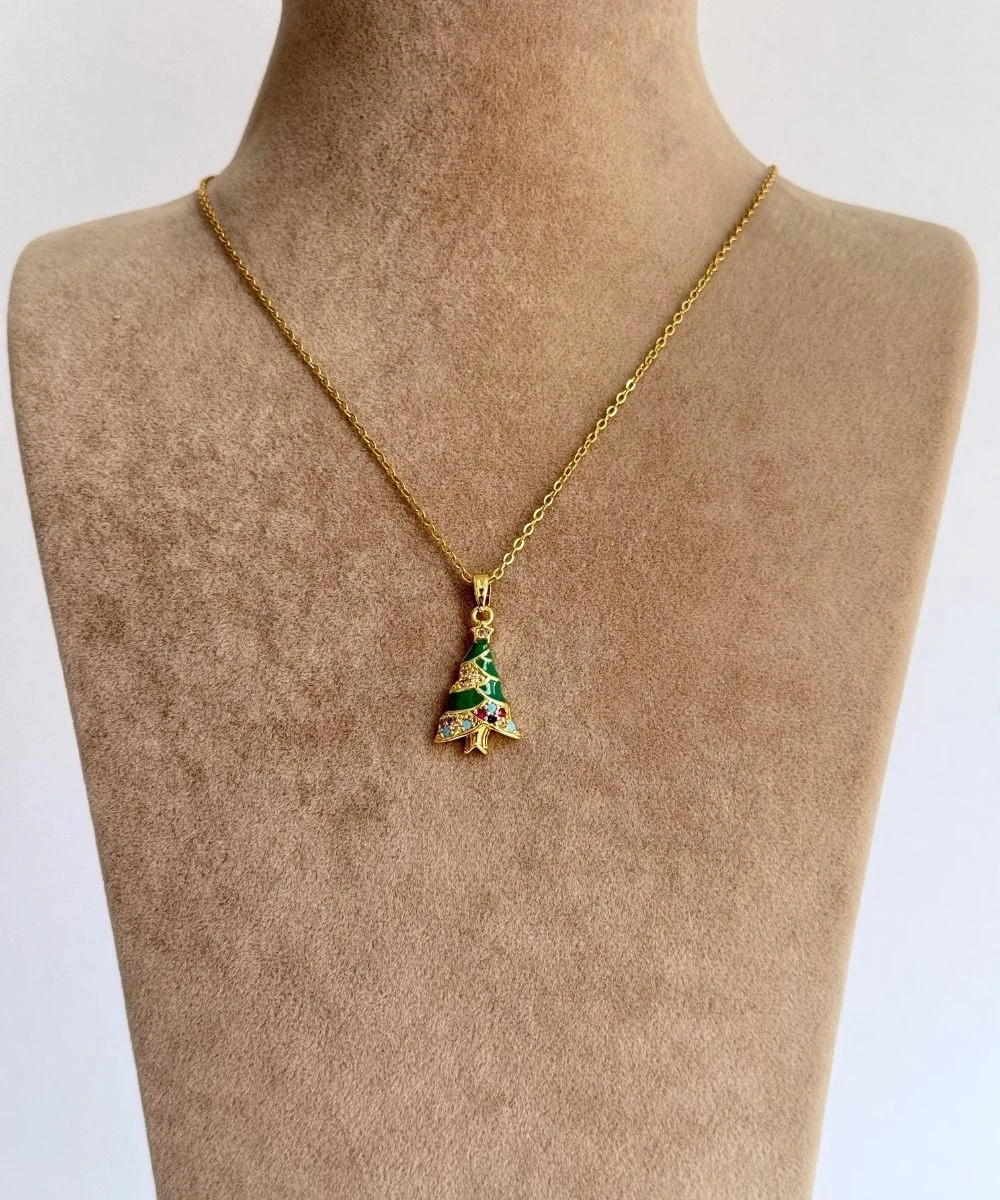 Çelik  Noel Ağacı Kolye