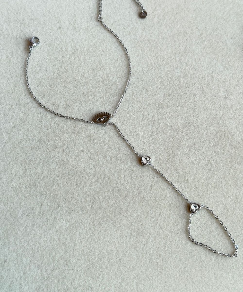 Çelik Beyaz Taşlı Göz Şahmeran