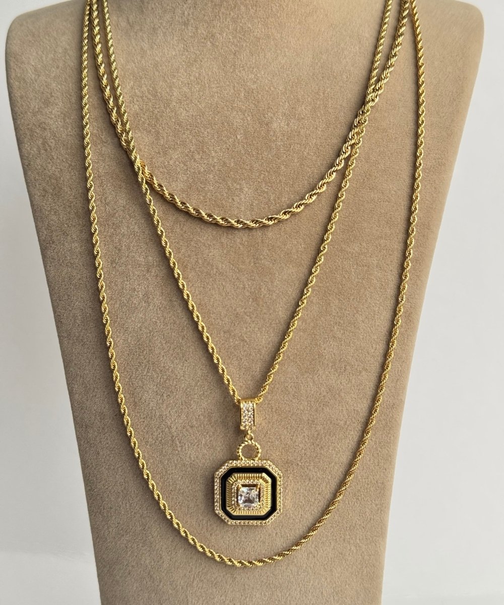 Çelik 3'Lü Burgu Kolyeler