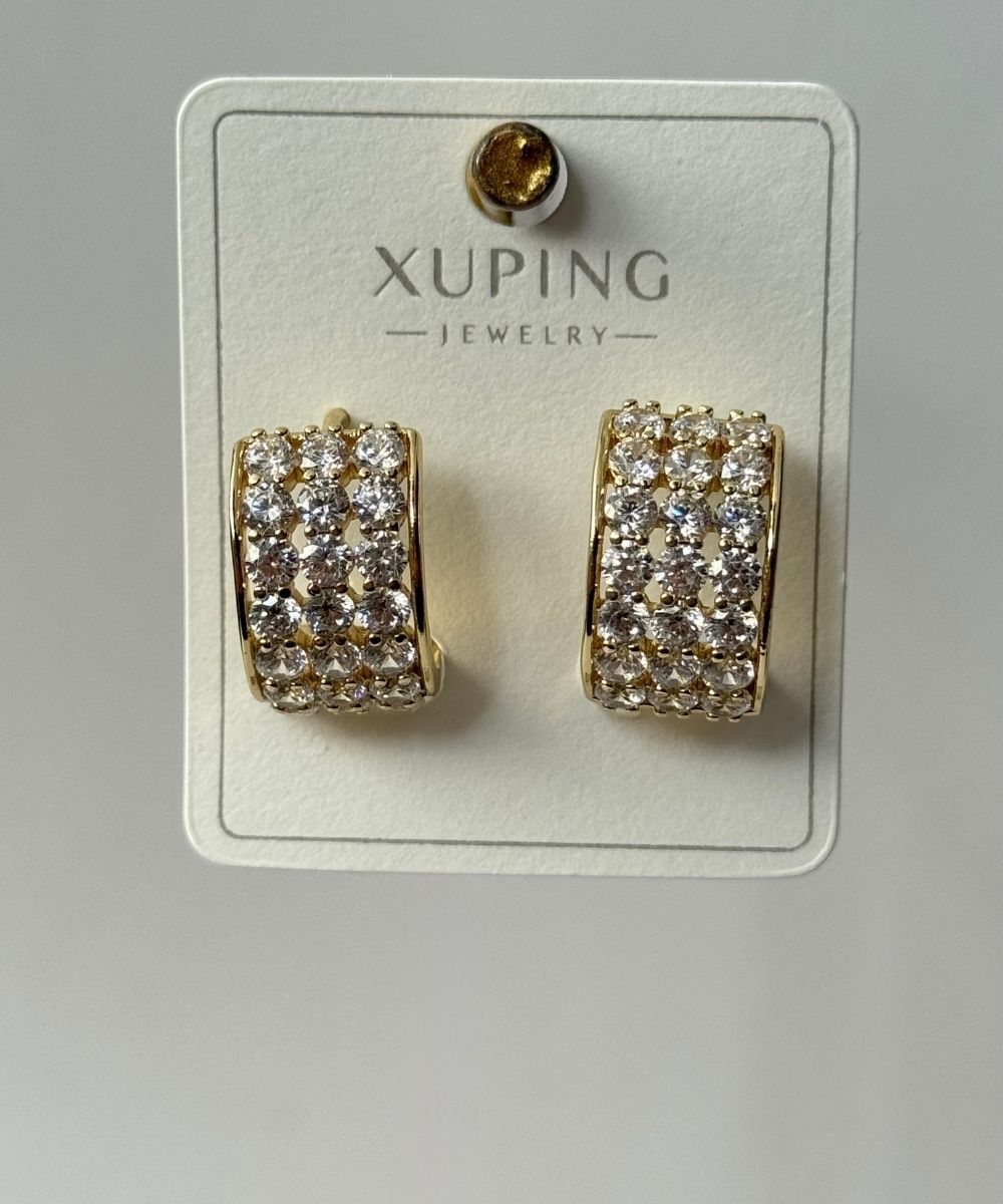 Xuping Tam Taşlı Küpe