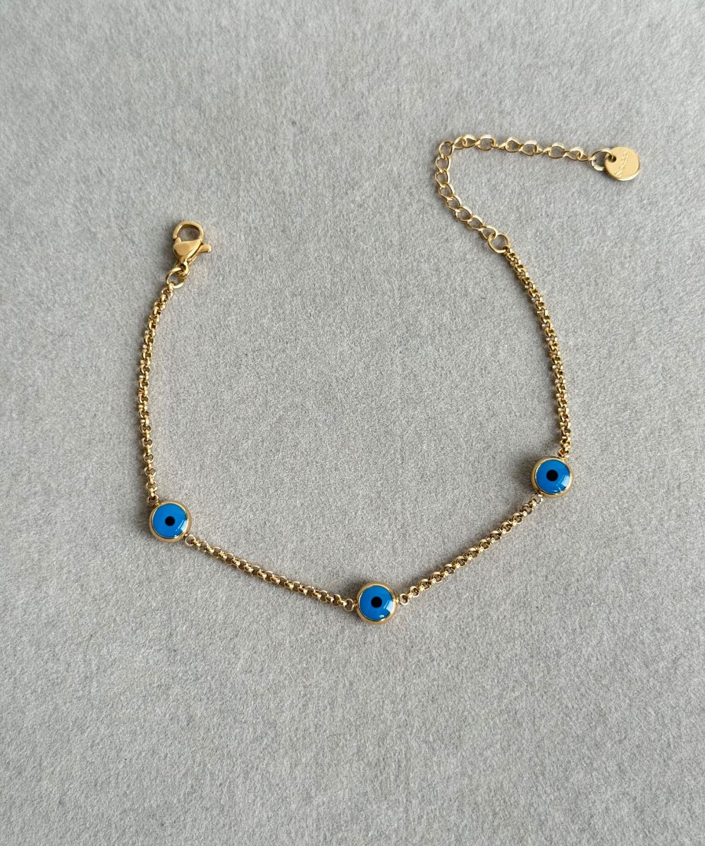 Çelik Nazarlık Üç Bileklik