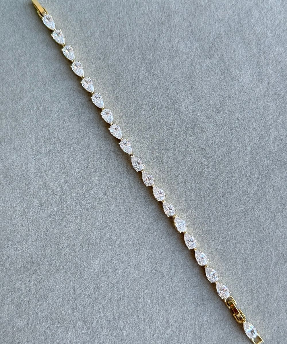 Xuping Damla Taşlı Gold Bileklik