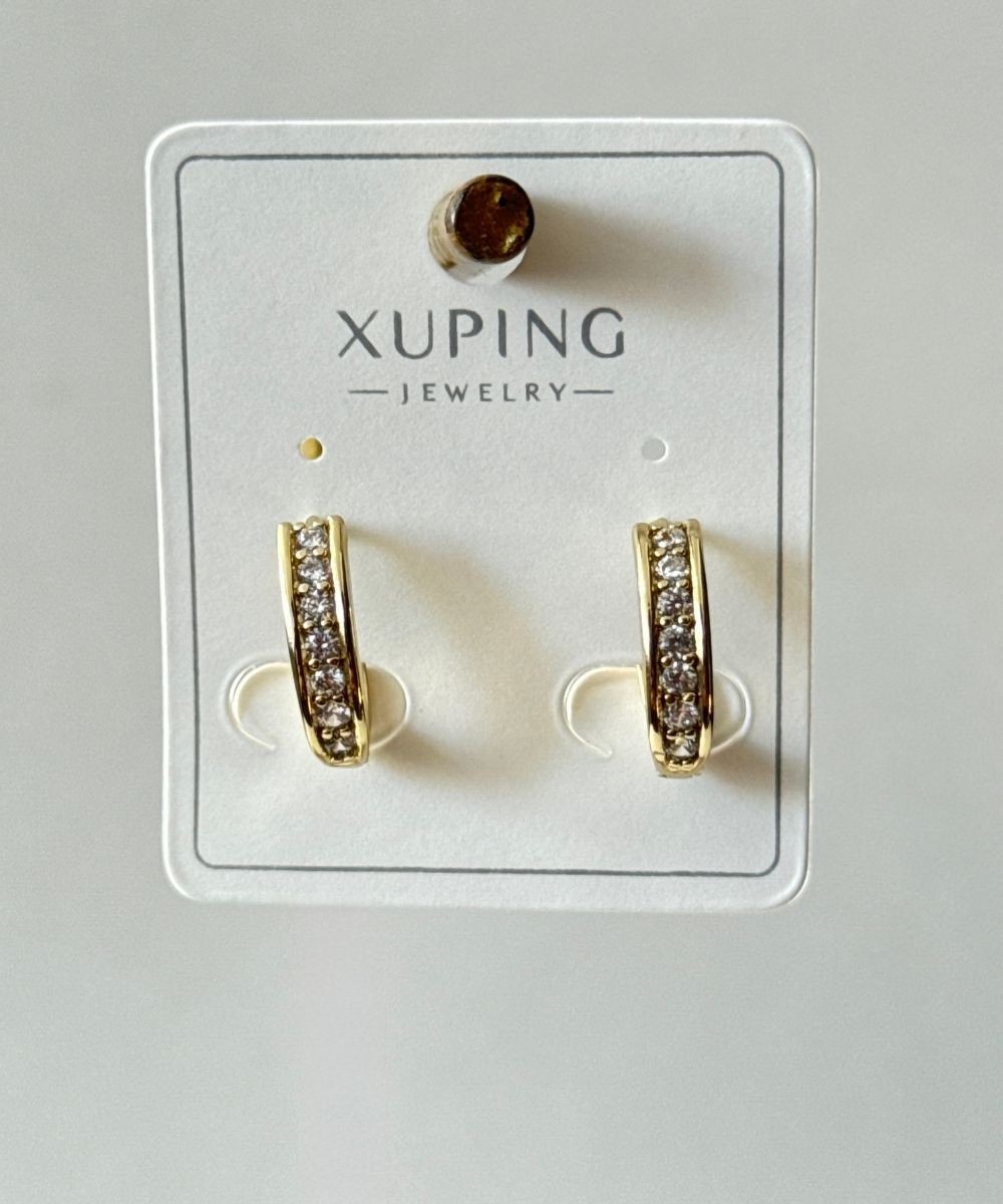 Xuping Minimal Taşlı Küpe