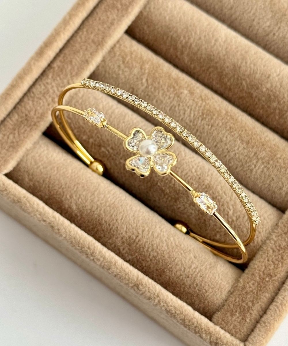 Luxury Çiçek İncilli Kelepçe